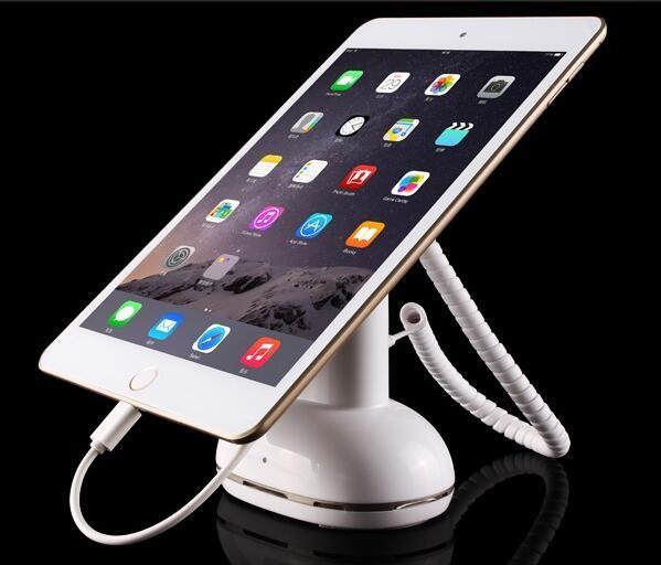 COMER Anti-theft tablet pc desktop display magnetic lock stand with charger and alarm security