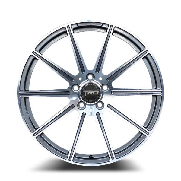 Passenger car forged aluminum alloy wheel 18-22 inch pcd112 108 115 120 130 black painted machined rim