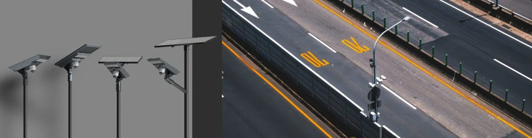 IP66 Внешний светодиодный солнечный уличный фонарь COB SMD интегрированный наружный парковочный фонарь