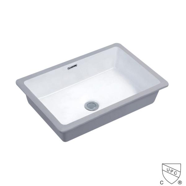 Modern Under Mount Installation Hand Wash Basin Rectangular Sink