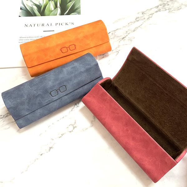 Fashionable Handmade PU Eyeglasses Case Packaging Box For adults sunglasses case