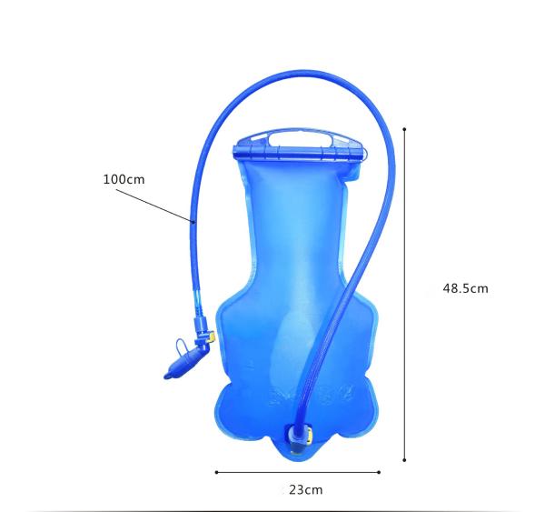 Sports Hydration Water Bladder With Dustproof Nozzle, 3l Water Bladder Tpu Material