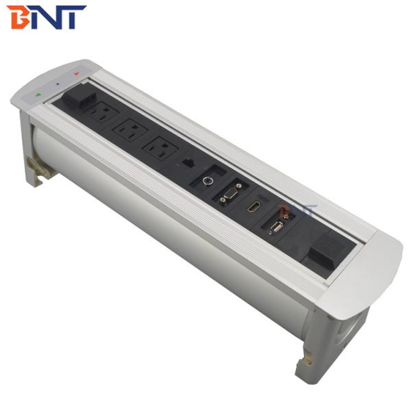 China supplier electrical motorized rotatable desktop power plugs for conference table