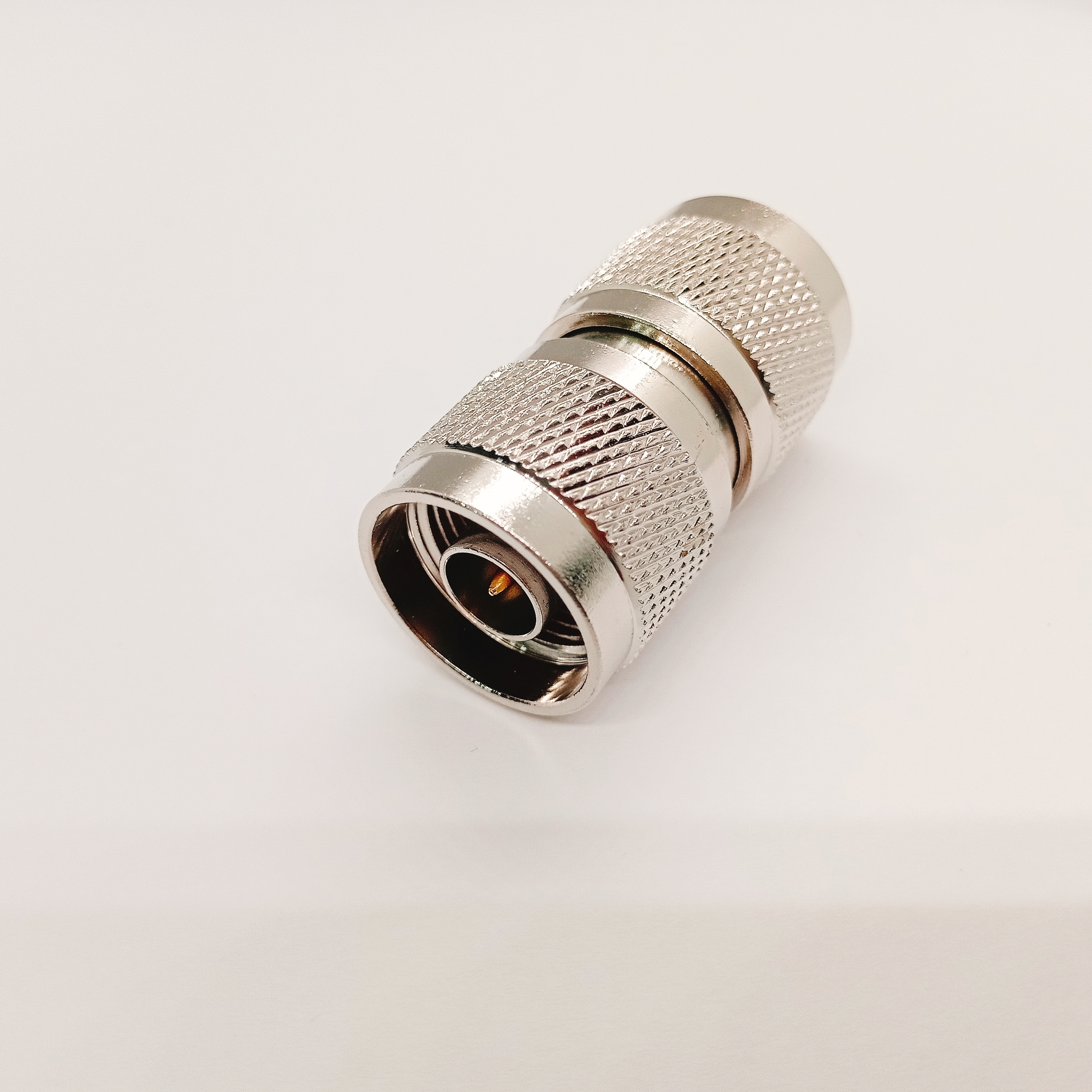 N-KFD6 N Type Female RF Connector with 4-Hole Flange for PCB Mounting DC-6GHz Nickel Plated Brass