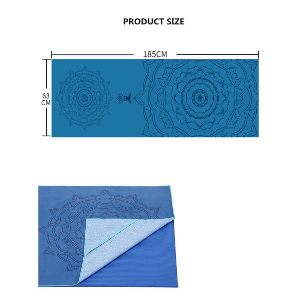 16 Patterns Printed Yoga Towel 185X63cm Microfiber Cover Yoga Mat Towel