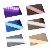 revestimento decorativo de aço inoxidável do espelho de 304 316 folhas colorido
