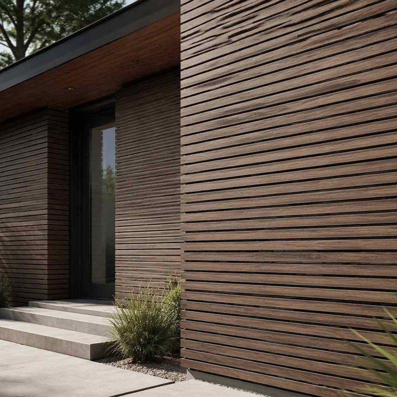 Wood Plastic Composite Wall Panel 219x26mm WPC Exterior Wall Panel Anti Corrosion Anti Termite