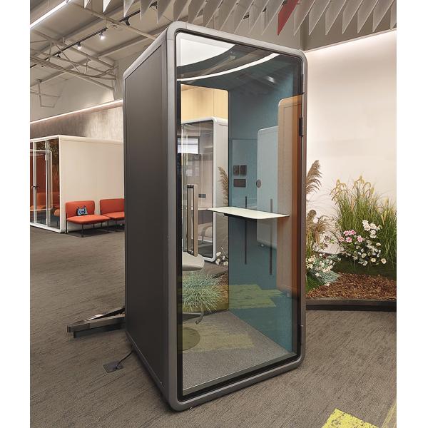 Moderno Cubículo de Reuniones con Estructura de Acero y Ventana de Aluminio y 2 Años de Garantía para Uso en Oficina y Hogar