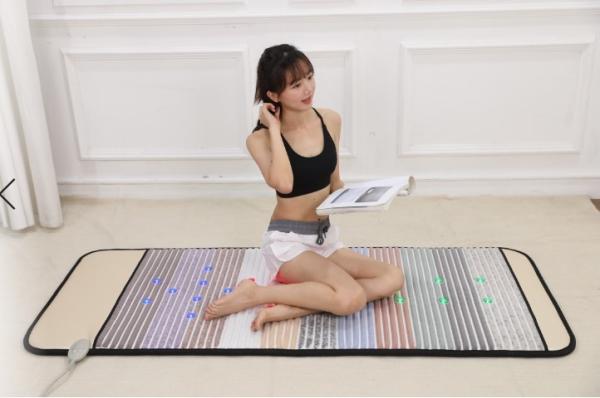 Amethyst PEMF Jade Stone Heating Pad Mat for Detoxification
