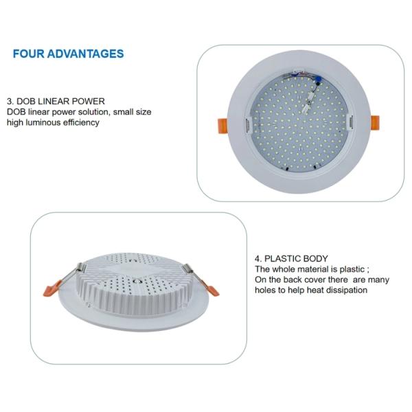 Врезанный потолок степени 30mm установки 120 привел света панели