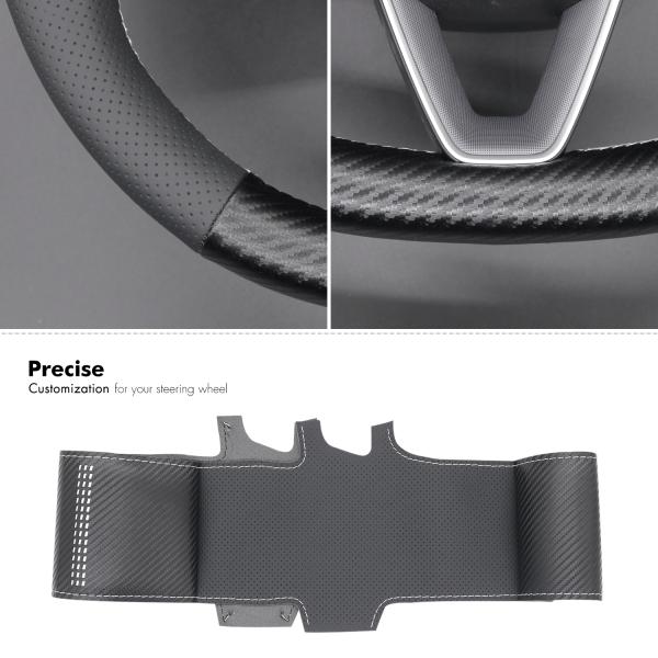 Customized High Quality PU Leather Steering Cover For Tesla Model 3 2023 2024