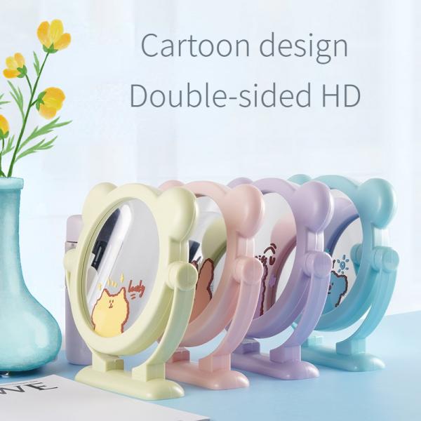Modern Standing Desktop Vanity Portable Makeup Mirror for Yea Processing Customization