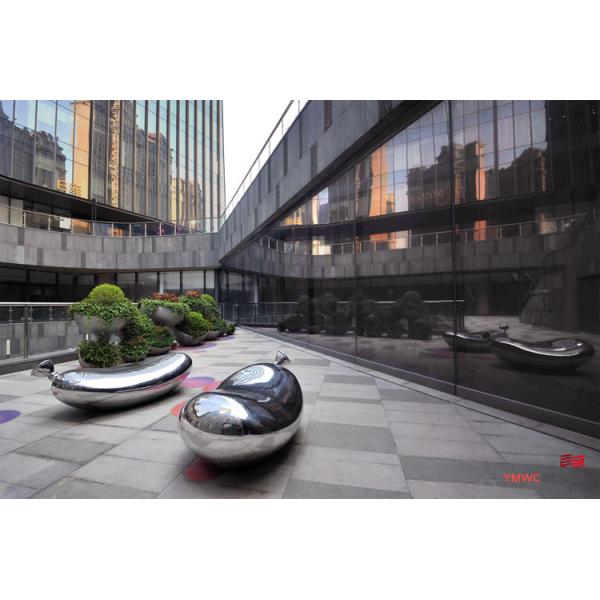 Hand-forged Stainless Steel Balloon Sculpture for Outdoor Decorative Art Installation