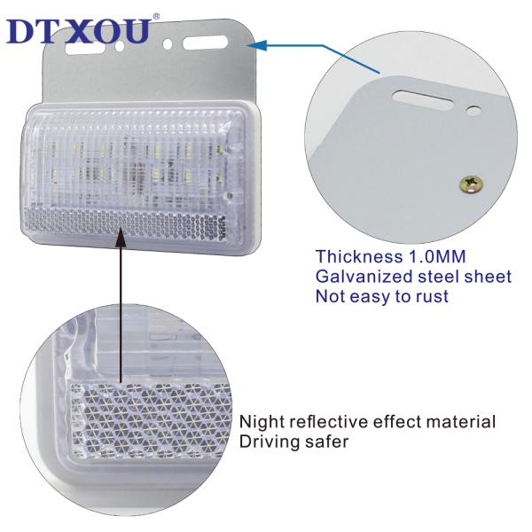 110*104mm Iron Plate Waterproof 21pcs Leds Strobe Flash Led Anti-fog Light For Trucks