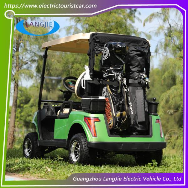 Бесплатное обслуживание батареи Электрическая тележка для гольфистов 2 места 48 напряжения С PC-винтовым стеклом