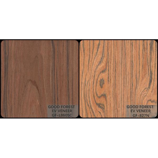 Engineered Veneer Santos Rose Wood Crown Cut Customized Service