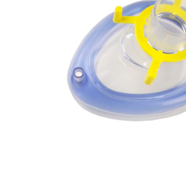 Anesthesiology Consumables Medical PVC Anesthesia Mask With CE ISO FDA For Adult Child Infant
