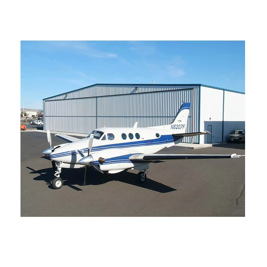 High Quality Low-Cost Large Span Metal Prefab Aircraft Hangars