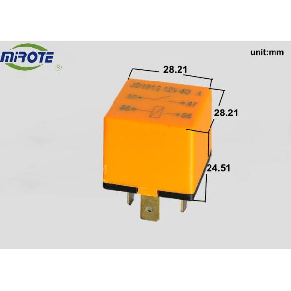 225296 12V 40A Waterproof 4Pin Automotive Relay Orange Cover For Car / Truck 3171420 1504951 0 332 014 150 0 332 014 203