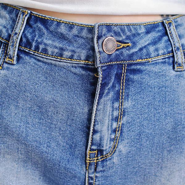 Color Fade Proof Women Denim Skinny Jeans , Pencil Fit Jeans For Ladies
