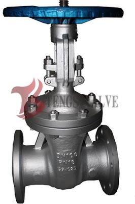 Din Flanged Carbon Steel Gate Valve GS-C25 Metal Seat Hardfaced Half / Full Stellite