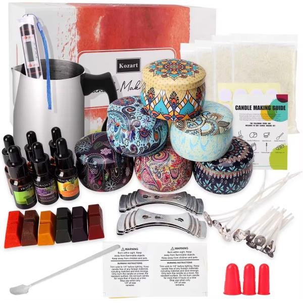 Aromatherapy Large Scented Soy Candle Making Diy Kit With Beginners Kit