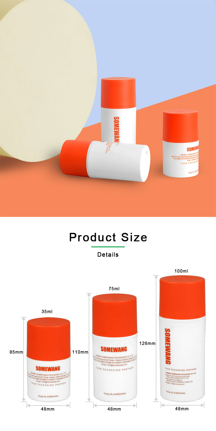 Ультрамодная бутылка насоса 20ml 100ml Refillable безвоздушная печатая пластмассу бутылки насоса лосьона