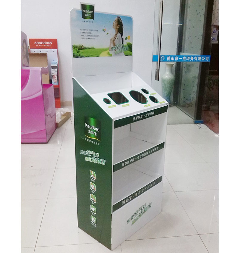 Commercial Sectional Display Furniture for Supermarket Advertising PVC Shelf Display
