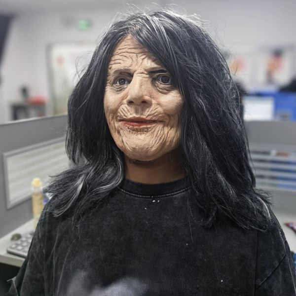 Flexible and Breathable Human Mask - One Size Fit Most Latex Mask for Theatrical Performances