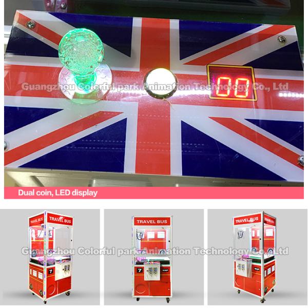 Витрина сторон игрушки 3 кролика плюша игры машины когтя Shoppe игрушки стеклянная