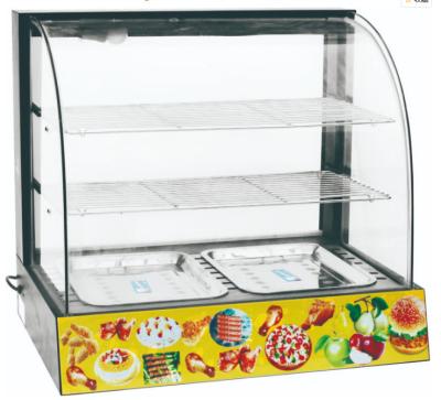 220V 50Hz Hot Food Display Case 0.48m2 for Kitchen Catering