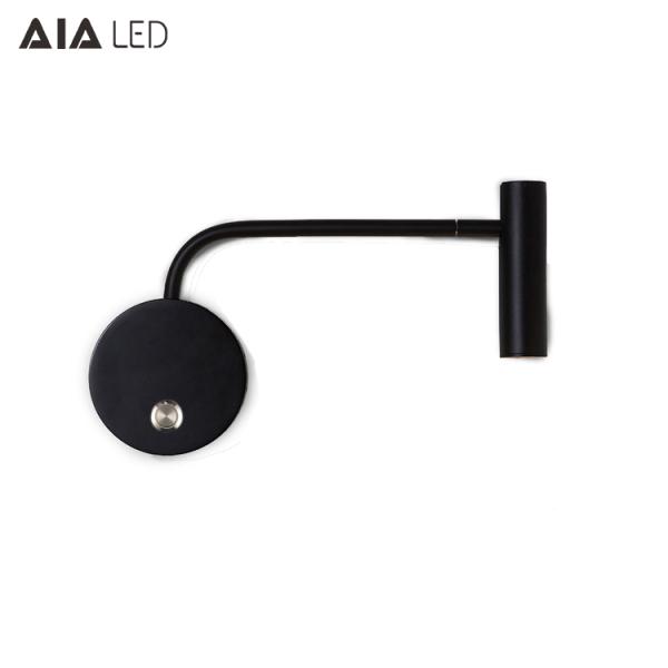 Surface mounted gold led headboard wall light/led book reading light/led bed reading wall light