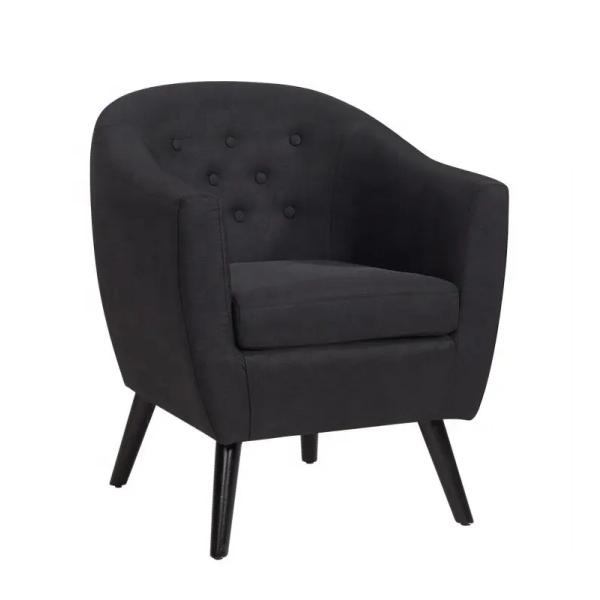 Breathable Fabric Yellow Single Seater Sofa  Anti Fading Multipurpose