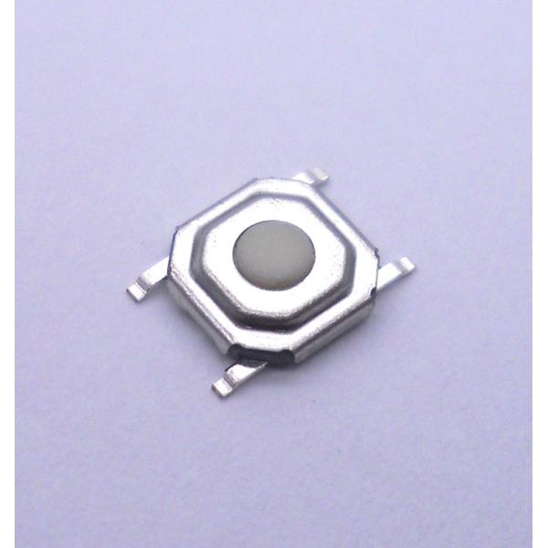 White Plastic Button Low Profile Tactile Switch For High Density Mounting