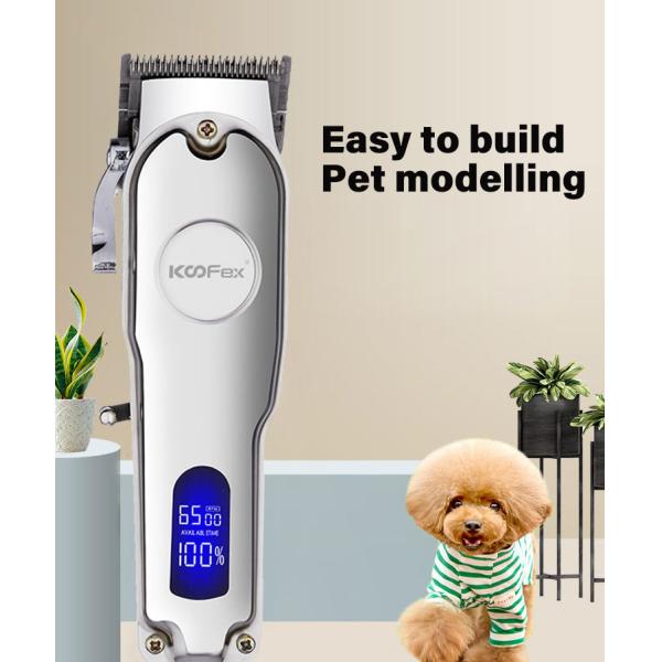 Low Noise Dog Grooming Kit Pet Clippers Cordless Electric Quiet Hair Trimmers Set