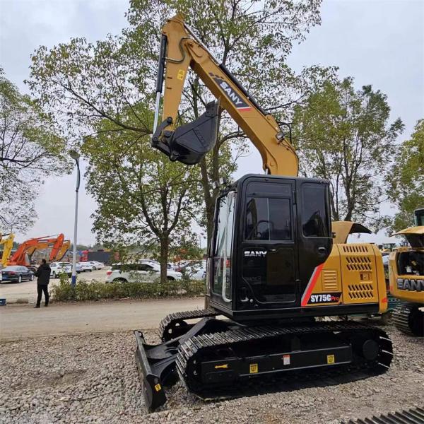 Small Used Digger Earth Moving Equipment Sy75cpro Sany Excavator