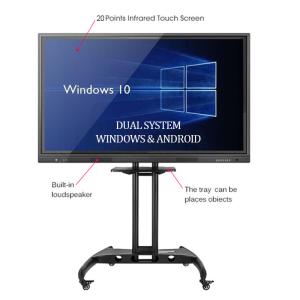multi touch classroom 65inch 75inch Smart Interactive Whiteboard for High