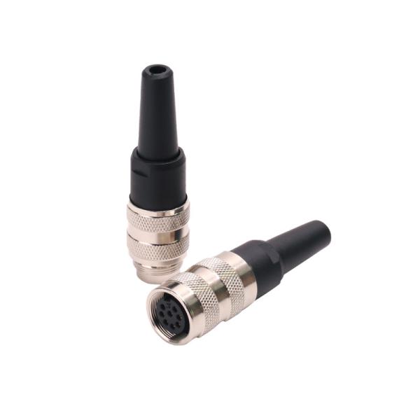 ALCANCE plástico reto TPU GF 4 PIN Female do conector M16 circular