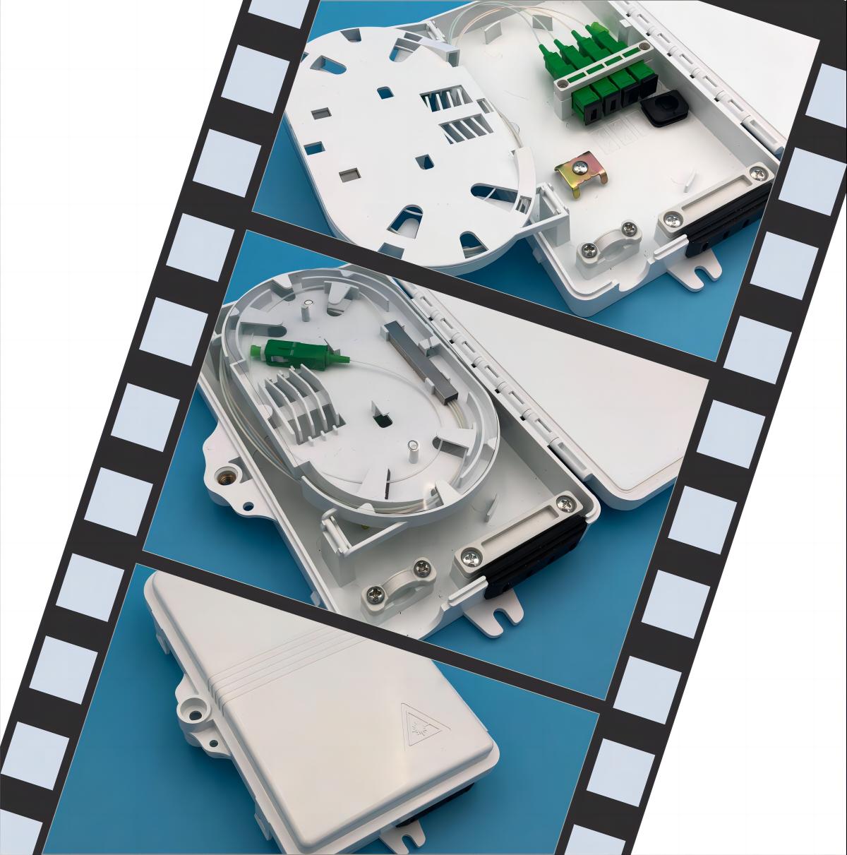 ABS PC Fiber Optic Splice Box Fiber Optic Termination Box для 2-8 волокон Нерезанный кабель
