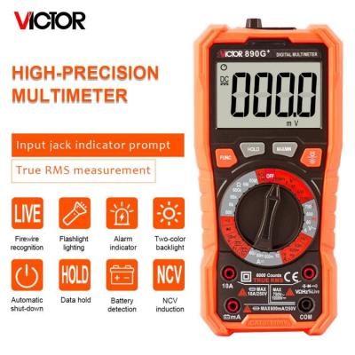 6000 Counts VICTOR 890G+ Multiméter digital de alcance manual