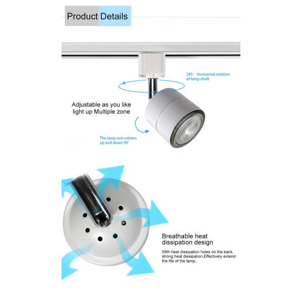 Commercial Lighting MR16 GU10 Track Spotlight Kit For Home
