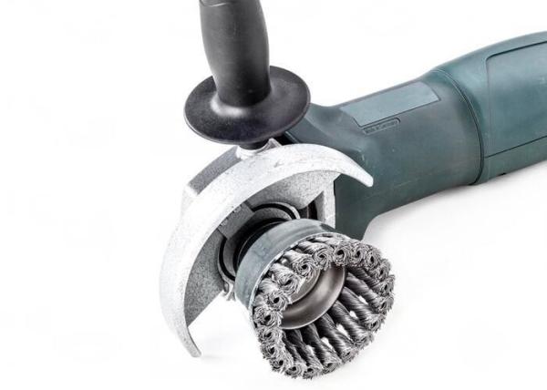Angle Grinder Nylon Brush , Twist Knot Wire Cup Brush With 5/8 - 11 Nut
