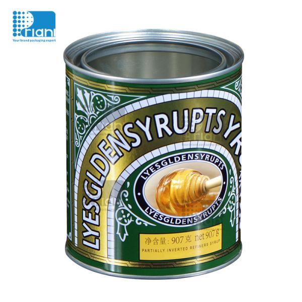 Round Easy Open Tin Can Double Seam Empty Food Cans For Airtight Sealing