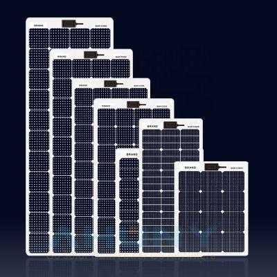 Semi Rigid Mono Walkable Solar Panel PET ETFE Sunpower PV Panels For Marine Camping
