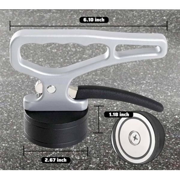 Ergonomic Portable Magnetic Lifter with 60kg Pull Force and Permanent Magnet Technology for Steel Plate Handling