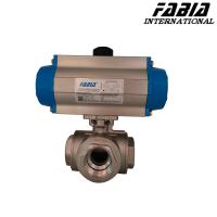 150-600 psi válvula de esfera pneumática para produtos químicos, petróleo, energia elétrica