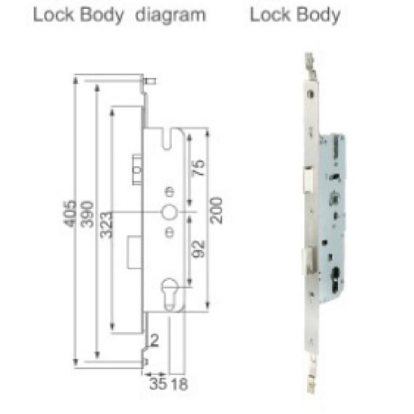 Алюминиевое заднее днище крышки Keyhole Escutcheon ручек окна двери с ручкой