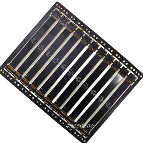 White Silkscreen Flex PCB With Flying Probe Test And Green Solder Mask Color