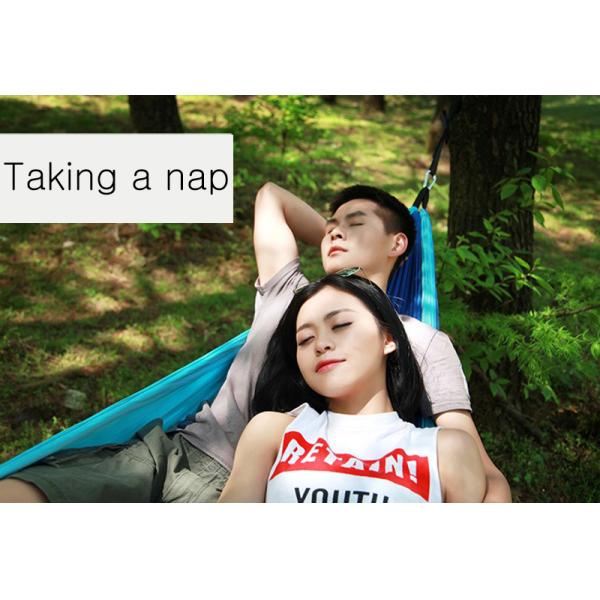 Fabric Mail Packing Y Two Persons Portable Camping Hammock with Mosquito Net Outdoor Folding Hanging Bed Chairs for Hiking