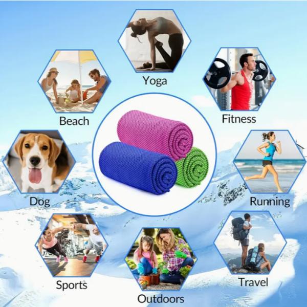 Une serviette de yoga en microfibre portable ultra-doux et léger pour le fitness et le sport